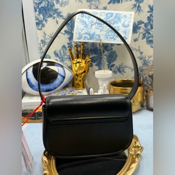 🆕 DIESEL 🧿 NWT 1DR Shoulder Bag with Crossbody Strap - 'Black/Black' - Picture 4 of 16